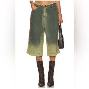 Jaded London Green and Yellow Ombre Shorts size M women